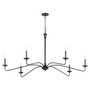 Euphora 6 Light Chandelier - Black
