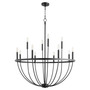 Tribute 12 Light Chandelier - Black
