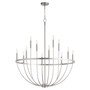 Tribute 12 Light Chandelier - Nickel