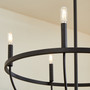 Tribute 5 Light Chandelier - Black