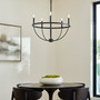 Tribute 5 Light Chandelier - Black