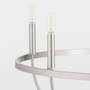 Tribute 5 Light Chandelier - Nickel