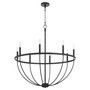Tribute 8 Light Chandelier - Black