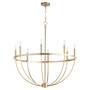 Tribute 8 Light Chandelier - Brass