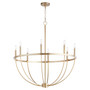 Tribute 8 Light Chandelier - Brass