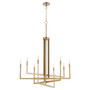 Bolero 8 Light Chandelier - Brass