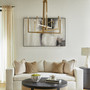 Bolero 8 Light Chandelier - Brass