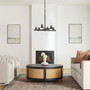 Juniper 6 Light Chandelier - Black