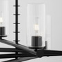 Juniper 8 Light Chandelier - Black