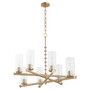 Juniper 8 Light Chandelier - Brass