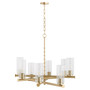 Juniper 8 Light Chandelier - Brass