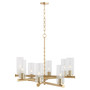 Juniper 8 Light Chandelier - Brass