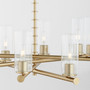 Juniper 8 Light Chandelier - Brass