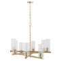 Juniper 8 Light Chandelier - Brass