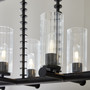 Juniper 8 Light Linear - Black