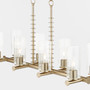 Juniper 8 Light Linear - Brass