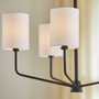 Harmony 5 Light Chandelier - Black