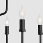 Harmony 9 Light Chandelier - Black