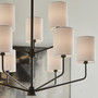 Harmony 9 Light Chandelier - Black