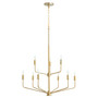 Harmony 9 Light Chandelier - Brass