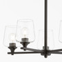 Veno 5 Light Chandelier - Black