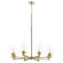 Veno 8 Light Chandelier - Brass
