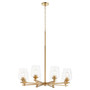 Veno 8 Light Chandelier - Brass