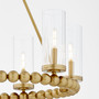 Lee Blvd 6 Light Ring Chandelier - Brass