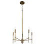 Hamilton 5 Light Chandelier - Dark Brass