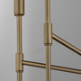 Hamilton 5 Light Chandelier - Dark Brass