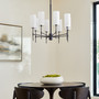 Hamilton 8 Light Chandelier - Black