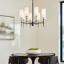 Hamilton 8 Light Chandelier - Black