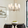 Hamilton 8 Light Chandelier - Dark Brass