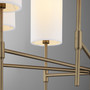 Hamilton 8 Light Chandelier - Dark Brass