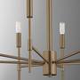 Hamilton 8 Light Chandelier - Dark Brass