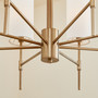 Hamilton 8 Light Chandelier - Dark Brass