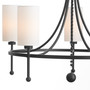 Lee Blvd 5 Light Bead Chandelier - Black