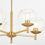 Lyon 5 Light Chandelier - Brass