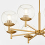 Lyon 8 Light Chandelier - Brass
