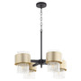 Epsilon 4 Light Chandelier - Black