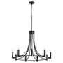 Olympus 9 Light Chandelier - Black