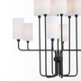 Charlotte 12 Light Chandelier - Black