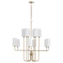 Charlotte 12 Light Chandelier - Brass