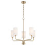 Charlotte 5 Light Chandelier - Brass