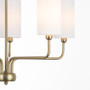 Charlotte 5 Light Chandelier - Brass