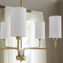 Charlotte 5 Light Chandelier - Brass