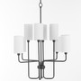 Charlotte 8 Light Chandelier - Black