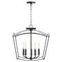 Mantle 5 Light Dual Mount - Black