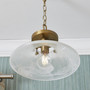 Mled Alabaster Dual Mount - Brass