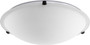 20" Satin Opal Ceiling Mount - Bronze